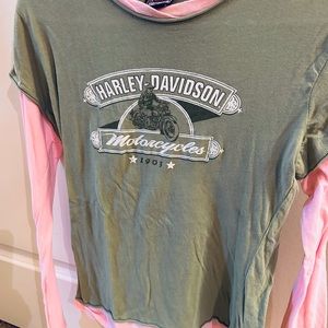 Harley Davidson Layered Look Tshirt